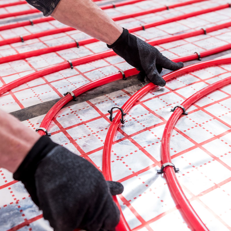 radiant heating tubes